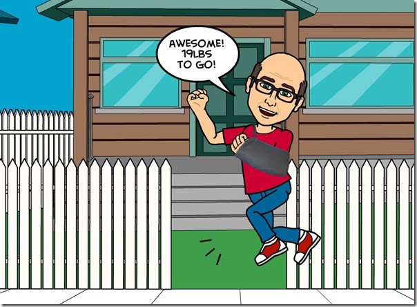 cartoon mike 19lbs to go