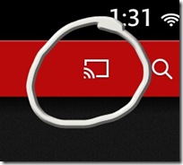 Chromecast Icon Circled