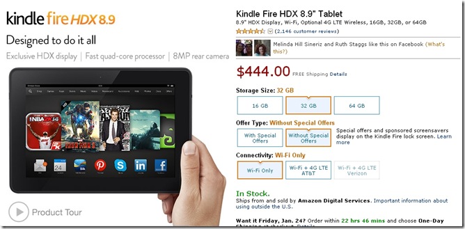 kindle fire hdx