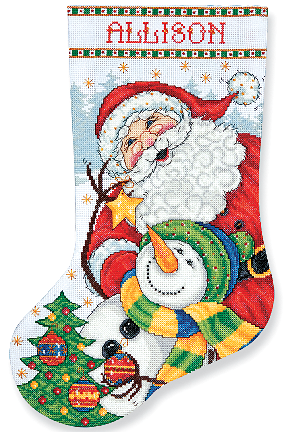 Trim the Tree Stocking Counted Cross Stitch Kit